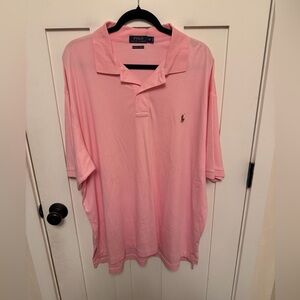 POLO BY RALPH LAUREN COLLARD SHIRT PINK MEN'S SIZE 2X Pima Cotton preppy classic